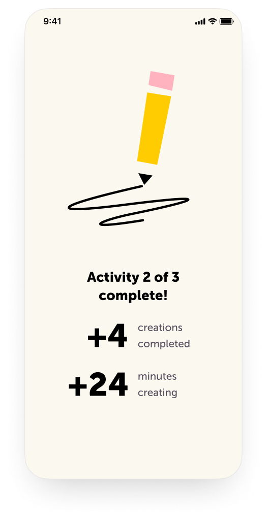 Figment app screen 4 of 7 in closing kicker row