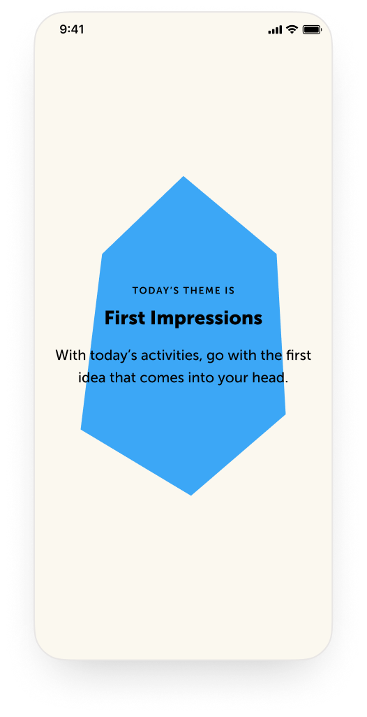Figment app screen 4 of 7 in the shared product frame